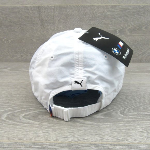 Puma BMW M Motorsport White Baseball Cap Hat Adult One Size Fit NEW - Picture 7 of 14